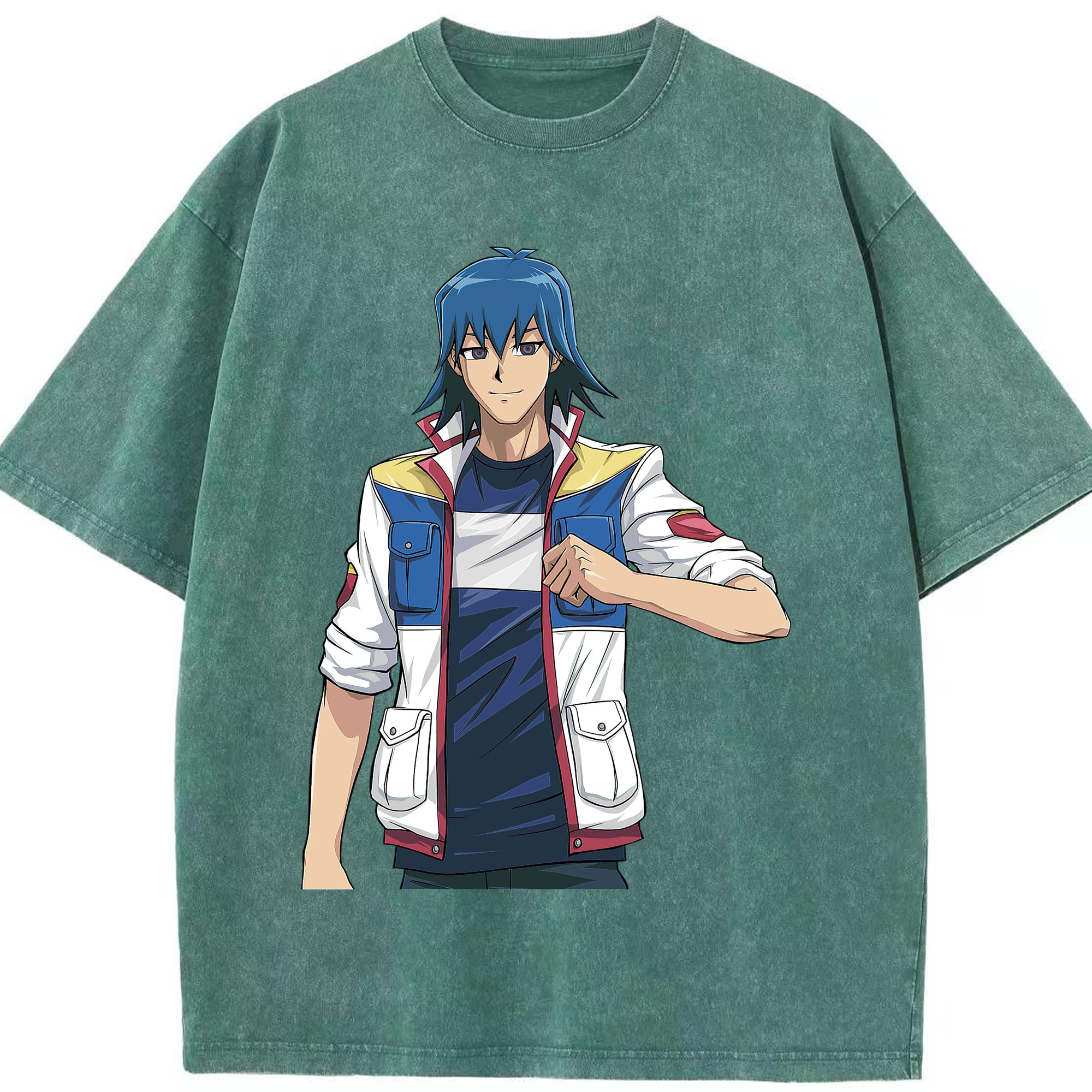 （画像用） 遊☆戯☆王 Yu-Gi-Oh! 綿100% ヴィンテージ風 半袖Tシャツ（フロントプリント）